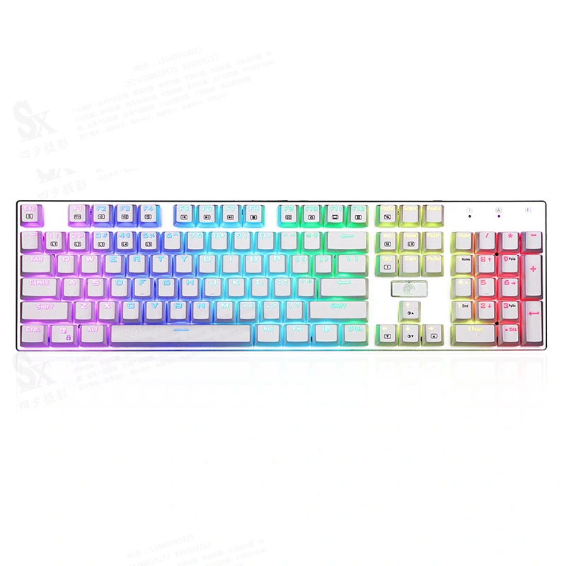 104 клавиша RGB механична игрална клавиатура USB кабелна