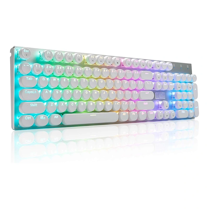 104 клавиша Кабелна механична RGB клавиатура за пишеща машина