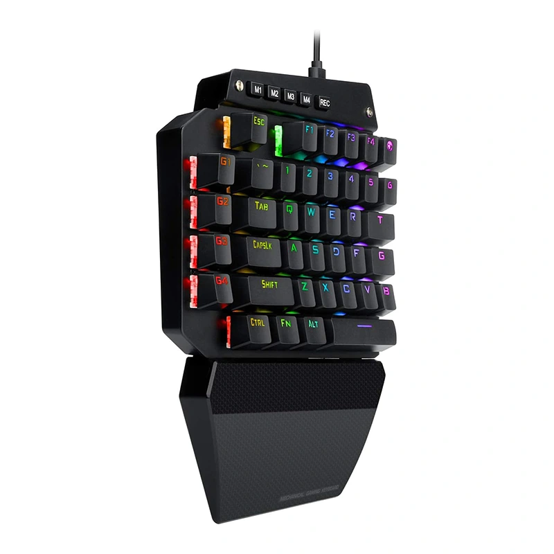 44 клавиша RGB механична игрална клавиатура с кабел