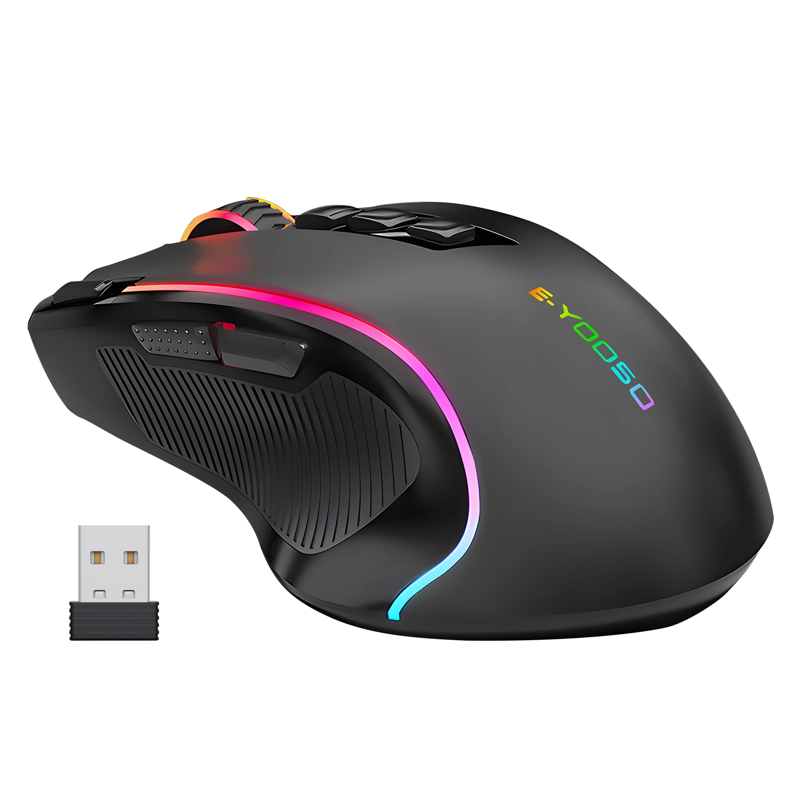 Безжична мишка за игри RGB 9 програмируеми бутона
